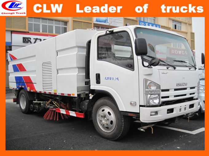 4 Brush Street Sweeper Truck in Isuzu Vacuum Road Sweeper Images 1