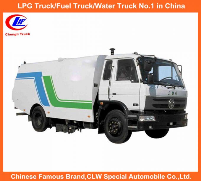 Dongfeng Street Sweeping Truck in Cummins Runway Sweeper & Road Cleaning Images 1
