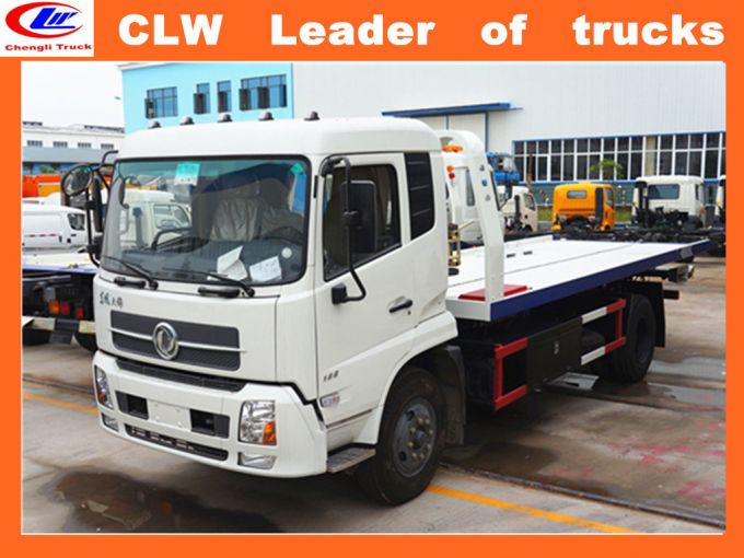 Dongfeng 4*2 Sliding Platform Street Wrecker 6 Wheel Recovery Truck Images 1