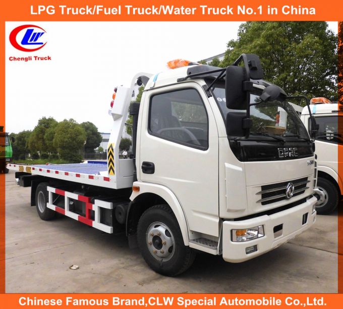 5ton Tilt Tray Wrecker for Dongfeng Flatbed Wrecker Tow Truck Images 1