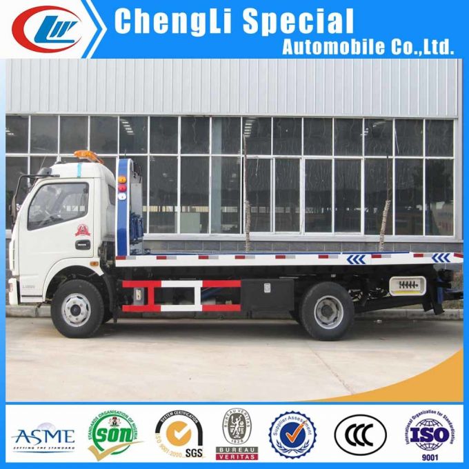 4*2 Flatform Tow Wrecker Truck 5tons for Sale Images 1