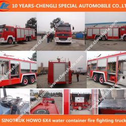 Sinotruk HOWO 6X4 Water Container Fire Fighting Truck