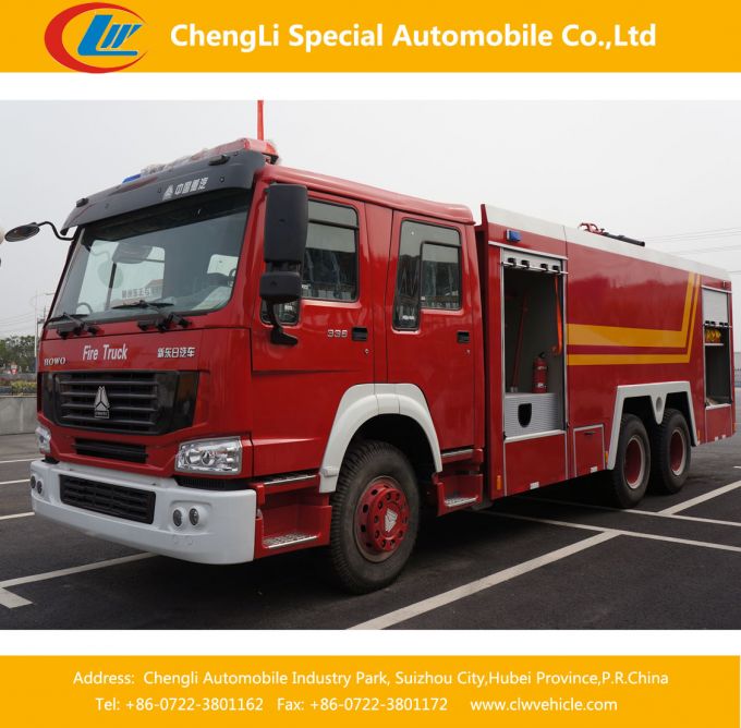 HOWO 6X4 16-20cbm Water Tank Fire Fighting Truck Images 1
