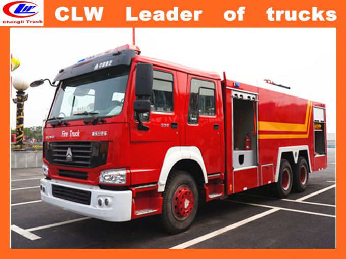 6*4 Sinotruk Steyr Fire Fighting Trucks Images 1