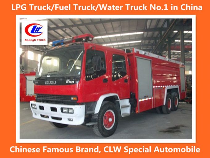 6*4 Isuzu Water Foam Dry Powder Tank Fire Rescue Trucks Images 1
