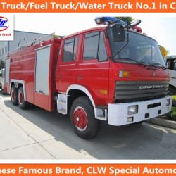 Heavy Duty Dongfeng 6*4 Water Tank Foam Fire Pump Truck for Sale