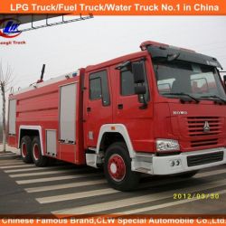 Sinotruk HOWO 6X4 266HP Water Foam Tank Fire Fighting Truck
