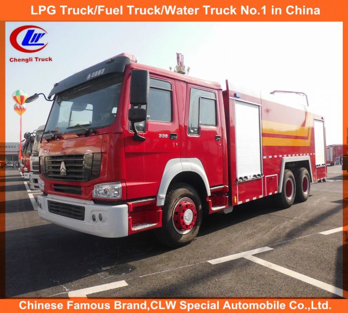 Heavy Duty Sinotruk HOWO 6*4 336HP Fire Fighting Truck Images 1