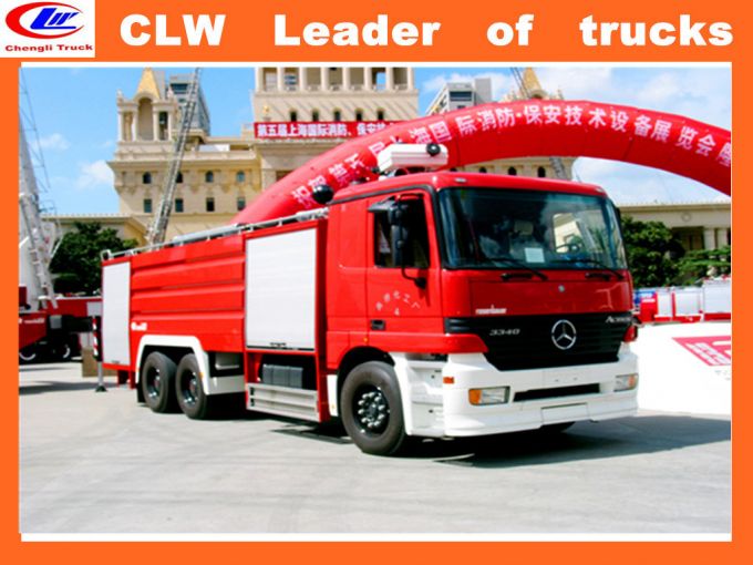North Benz Fire Pump Truck 6*4 Fire Fighting Truck Images 1