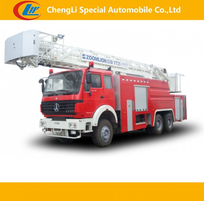 North Benz 6*4 Fire Pump Truck Fire Fighting Truck Images 1