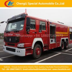 HOWO Water Foam Tank Fire Sprinkler Truck