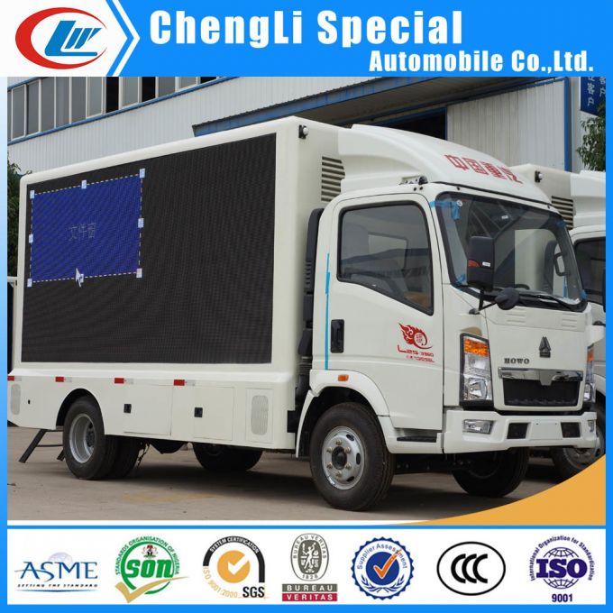 Heavy Duty HOWO Outdoor Mobile Billboard Truck for Sale 