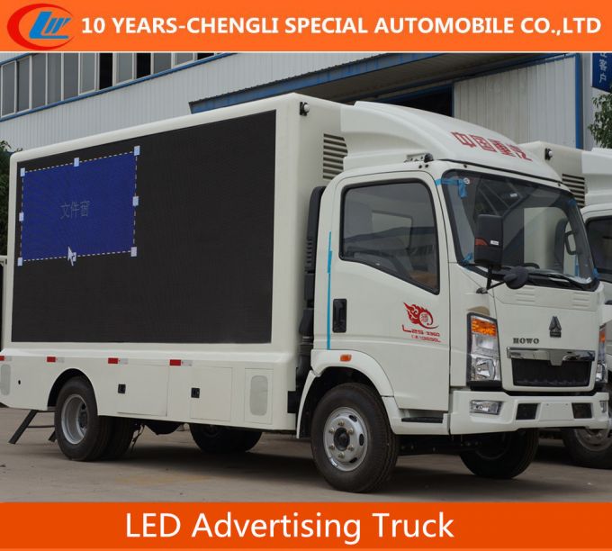 HOWO 4X2 LED Advertising Truck/LED Screen Truck Images 1