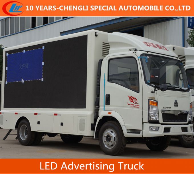 HOWO 4X2 LED Advertising Truck/LED Screen Truck 