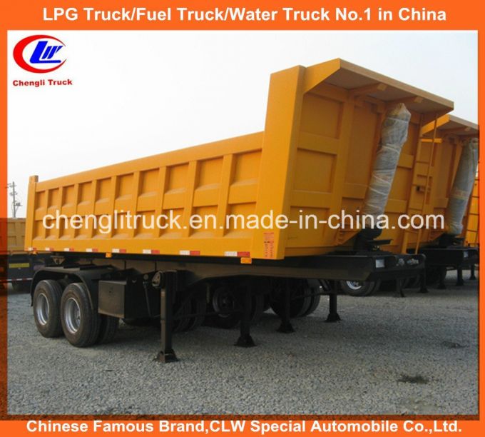 2 Axle 18cbm End Tipper/ Dump Truck Semi Trailer Images 1