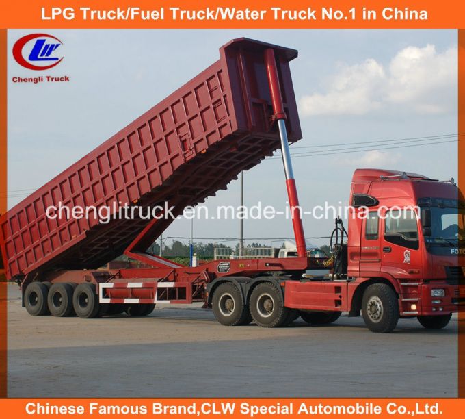 Heavy Duty Tri-Axle Dump Trailer 25cbm End Tipper Semi Trailer Images 1