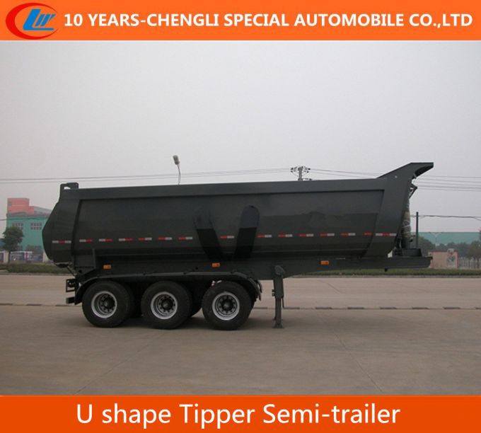 25cbm 3 Axle U Shape Tipper Semi Trailer Images 1