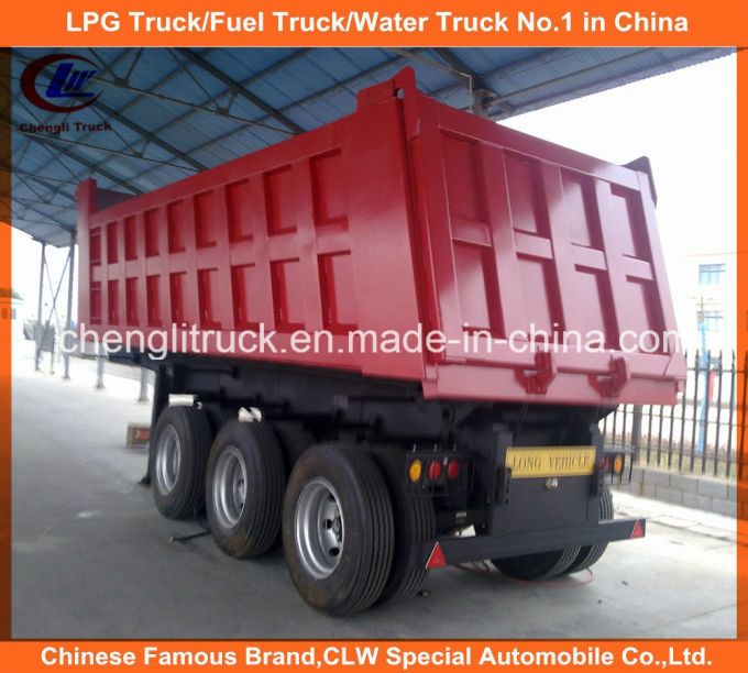 Heavy Duty Tri-Axle 40ton End Tipper Dump Truck Trailer Images 1