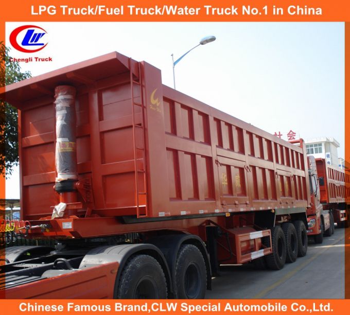 Heavy Duty Tri-Axle 35cbm End Tipper/Dump Truck Trailer Images 1