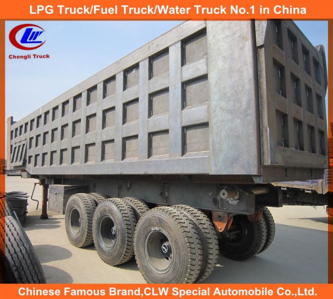 35tons Payload 3 Axles Mining Dump Semi Trailer Images 1