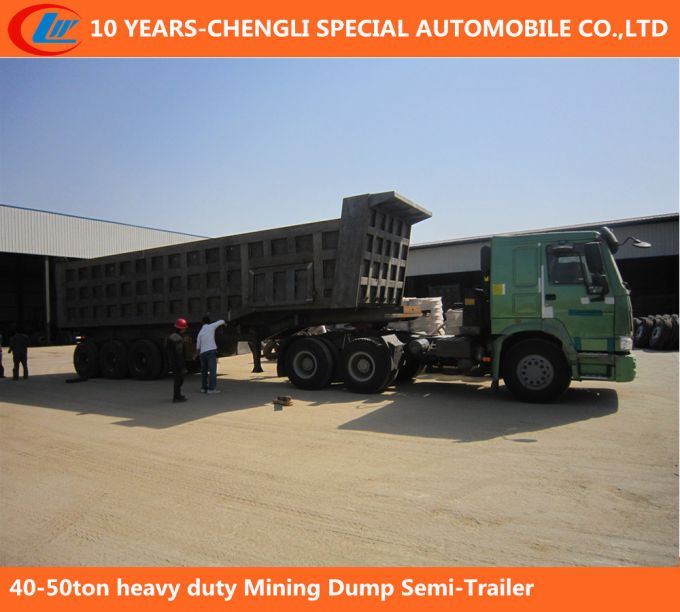 50ton Heavy Duty Mining Dump Semi Trailer Images 1
