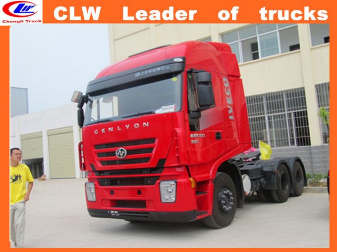China Manufacturer 6*4 Iveco Tractor Head 6*4 Exhaust Tractor Images 1