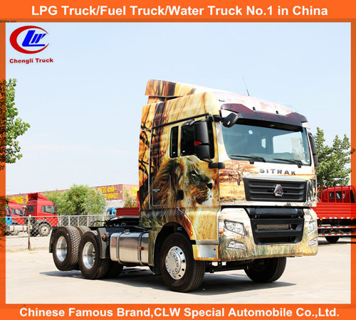Heavy Duty Sinotruk Sino Truck HOWO 371HP Tractor Trucks 30tons for Pulling Trailer Use Images 1