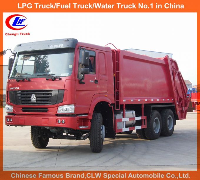 Heavy Duty HOWO 6X4 8tons 10tons Garbage Compactor Truck 