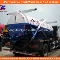 Dongfeng 6 Wheeler 10000L Sewer Cleaning Trucks, 8000L Fecal Suction Trucks