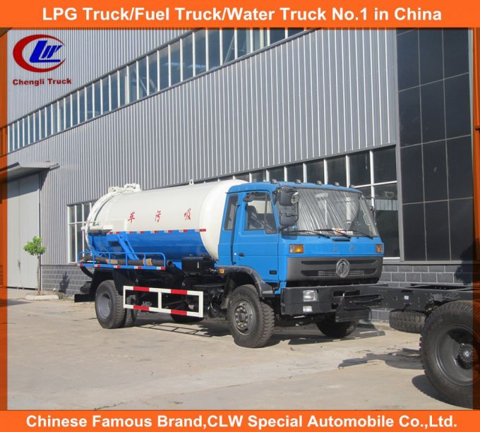 4X2 140HP Dongfeng Sewage Suction Truck Vacuum Suction Truck 