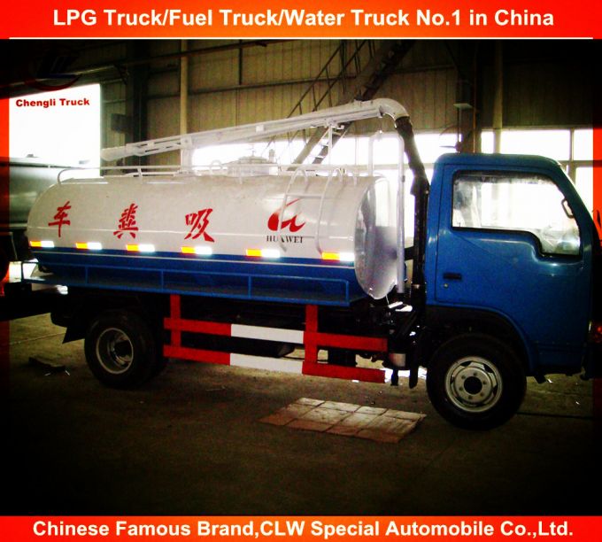 6 Wheels Dongfeng vacuum Cleaning Sewage Fecal Suction Truck 