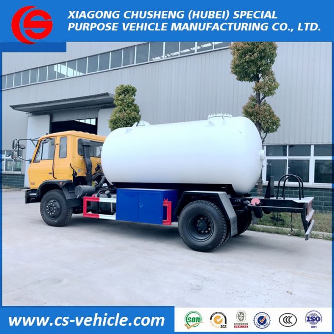 Dongfeng 8m3 - 10cbm LPG Gas Tank Truck, LPG Gas Filling Truck LPG Tank Truck for Sale Images 1