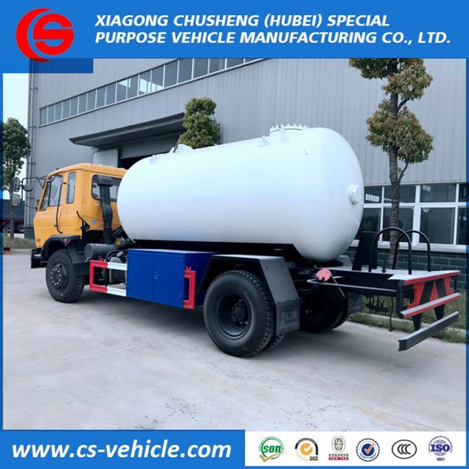 Dongfeng 4X2 10m3 LPG Gas Dispensing Delivery Truck 10000litres LPG Filling Tank Truck 