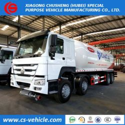 HOWO 8X4 Mobile LPG Propane Gas Cylinder Delivery Storage Tanker Trucks 18tons