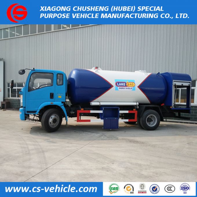 High Quality 12000liters 6 Metric Tons LPG Bobtail Dispensing Truck for Nigeria Market 