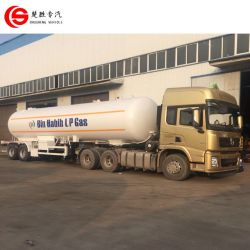 3 Axles 25tons 56000liters  S516 Material LPG Tank LPG Semi Trailer for Sale