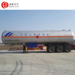 3 Axles 56cbm 56000 Liters 56m3 LPG Propane Tanker Trailer