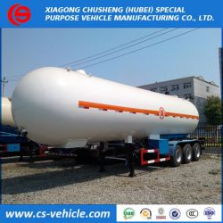 Nigeria Triaxle 20t LPG Transport Trailer 50000liters LPG Tanker Trailer