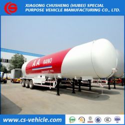 Tri-Axle 25t LPG Gas Tank Trailer 56m3 LPG Tank Trailer for Nigeria