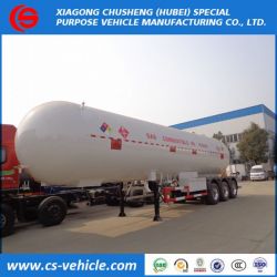 25tons LPG Gas Tank  S516 Material 56, 000liters LPG Tank Semi Trailer