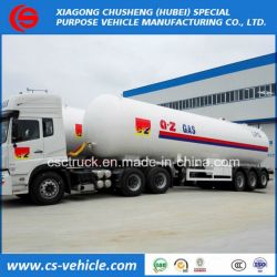 Tri-Axle 56m3 LPG Transport Semi-Trailer 25tons LPG Tank Trailer for Nigeria