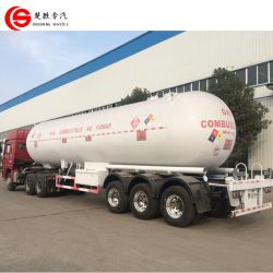 3 Axles 56cbm LPG Gas Transport Trailer for Sale