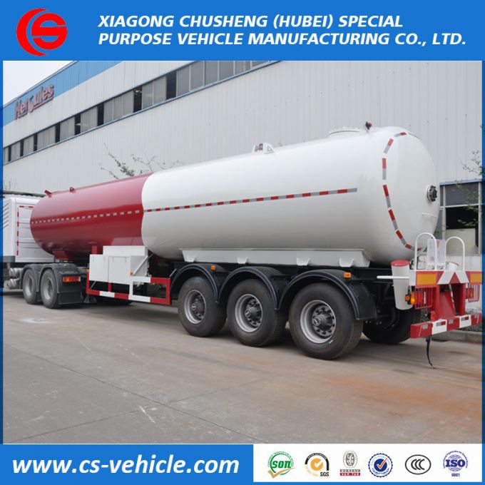 Factory Selling 3 Axle 50cbm LPG Tanker Trailer 20 Tons LPG Tank Trailer for Sale 