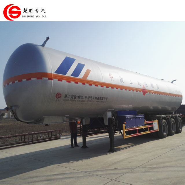 56000 Liters / 14580 Gallons 3 Axles Fuwa /BPW Axles GLP LPG Tank Trailer for Sale 