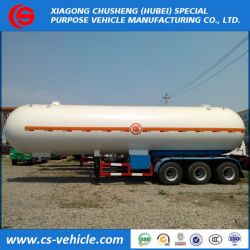 Nigeria Triaxle 20t LPG Gas Trailer 50000liters LPG Tanker Trailer