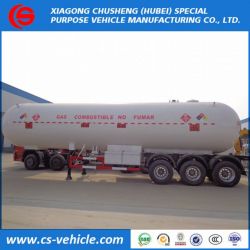 Tri-Axle 53000 Liters LPG Gas Trailer 25mt LPG Tank Trailer