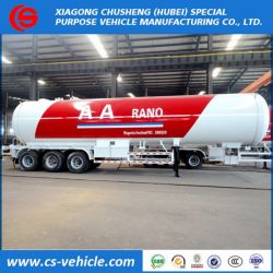 Tri-Axle 25t LPG Transport Tank Trailer 56000L LPG Tank Trailer for Nigeria