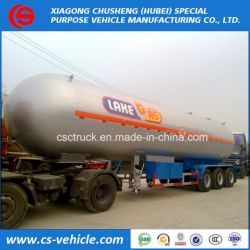 Tri-Axle 56000L LPG Road Tanker 20 Tons LPG Tank Trailer for Tanzania