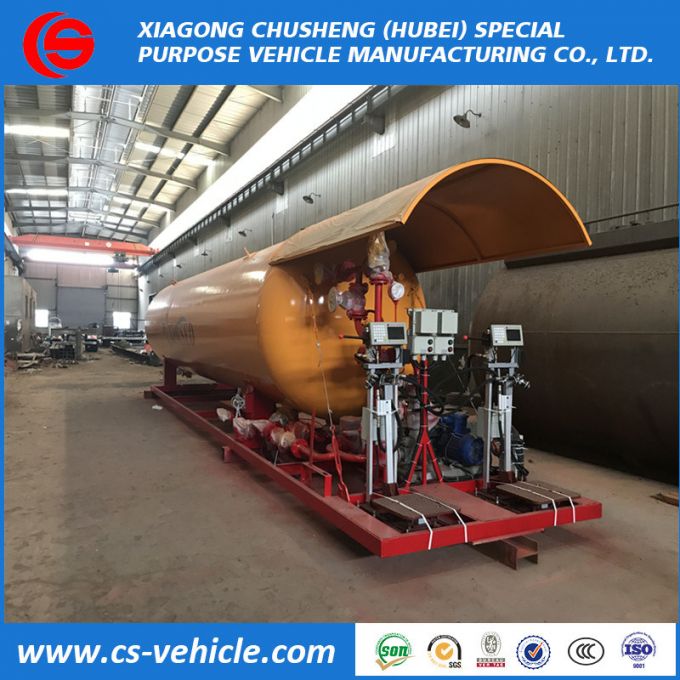 20cbm LPG Filling Station 10tons LPG Skid Tank Gas Station 