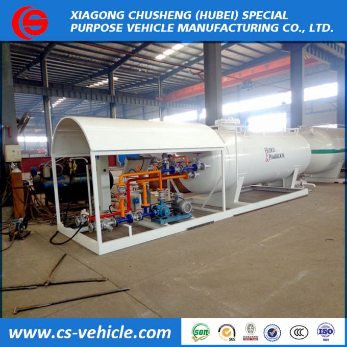 10m3 LPG Filling Plant 5 Tons LPG Gas Station 10000L LPG Skid Station with Dispenser 